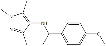 N-[1-(4-methoxyphenyl)ethyl]-1,3,5-trimethyl-1H-pyrazol-4-amine Struktur