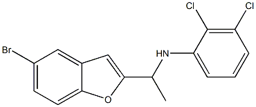 N-[1-(5-bromo-1-benzofuran-2-yl)ethyl]-2,3-dichloroaniline Struktur