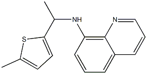 N-[1-(5-methylthiophen-2-yl)ethyl]quinolin-8-amine Struktur