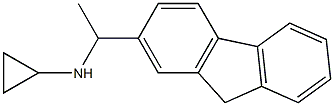 N-[1-(9H-fluoren-2-yl)ethyl]cyclopropanamine Struktur