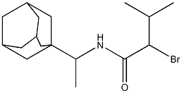 N-[1-(adamantan-1-yl)ethyl]-2-bromo-3-methylbutanamide Struktur