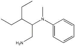 N-[1-(aminomethyl)-2-ethylbutyl]-N-methyl-N-phenylamine Struktur