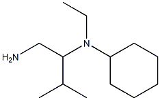 N-[1-(aminomethyl)-2-methylpropyl]-N-cyclohexyl-N-ethylamine Struktur