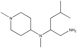 N-[1-(aminomethyl)-3-methylbutyl]-N-methyl-N-(1-methylpiperidin-4-yl)amine Struktur