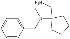 N-[1-(aminomethyl)cyclopentyl]-N-benzyl-N-methylamine Struktur