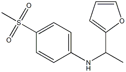 N-[1-(furan-2-yl)ethyl]-4-methanesulfonylaniline Struktur