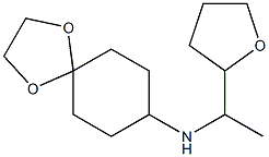 N-[1-(oxolan-2-yl)ethyl]-1,4-dioxaspiro[4.5]decan-8-amine Struktur