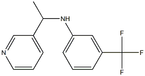 N-[1-(pyridin-3-yl)ethyl]-3-(trifluoromethyl)aniline Struktur