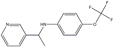 N-[1-(pyridin-3-yl)ethyl]-4-(trifluoromethoxy)aniline Struktur