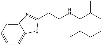 N-[2-(1,3-benzothiazol-2-yl)ethyl]-2,6-dimethylcyclohexan-1-amine Struktur