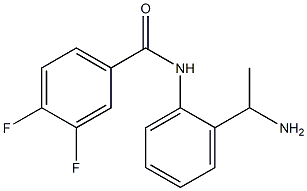 N-[2-(1-aminoethyl)phenyl]-3,4-difluorobenzamide Struktur