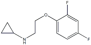 N-[2-(2,4-difluorophenoxy)ethyl]cyclopropanamine Struktur