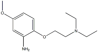 N-[2-(2-amino-4-methoxyphenoxy)ethyl]-N,N-diethylamine Struktur