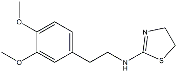 N-[2-(3,4-dimethoxyphenyl)ethyl]-4,5-dihydro-1,3-thiazol-2-amine Struktur