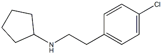 N-[2-(4-chlorophenyl)ethyl]cyclopentanamine Struktur