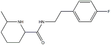 N-[2-(4-fluorophenyl)ethyl]-6-methylpiperidine-2-carboxamide Struktur