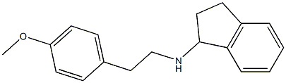 N-[2-(4-methoxyphenyl)ethyl]-2,3-dihydro-1H-inden-1-amine Struktur