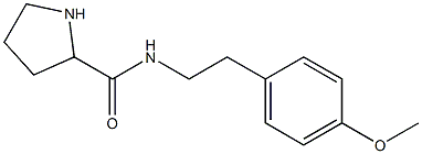 N-[2-(4-methoxyphenyl)ethyl]pyrrolidine-2-carboxamide Struktur