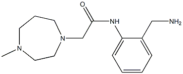 N-[2-(aminomethyl)phenyl]-2-(4-methyl-1,4-diazepan-1-yl)acetamide Struktur