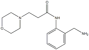 N-[2-(aminomethyl)phenyl]-3-morpholin-4-ylpropanamide Struktur