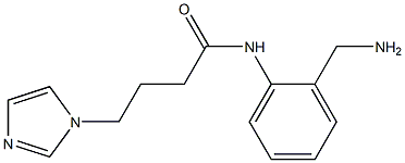 N-[2-(aminomethyl)phenyl]-4-(1H-imidazol-1-yl)butanamide Struktur