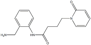 N-[2-(aminomethyl)phenyl]-4-(2-oxopyridin-1(2H)-yl)butanamide Struktur