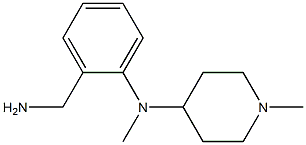 N-[2-(aminomethyl)phenyl]-N,1-dimethylpiperidin-4-amine Struktur