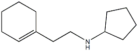 N-[2-(cyclohex-1-en-1-yl)ethyl]cyclopentanamine Struktur