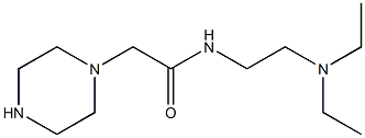 N-[2-(diethylamino)ethyl]-2-(piperazin-1-yl)acetamide Struktur