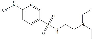 N-[2-(diethylamino)ethyl]-6-hydrazinylpyridine-3-sulfonamide Struktur