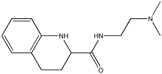 N-[2-(dimethylamino)ethyl]-1,2,3,4-tetrahydroquinoline-2-carboxamide Struktur