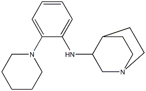 N-[2-(piperidin-1-yl)phenyl]-1-azabicyclo[2.2.2]octan-3-amine Struktur