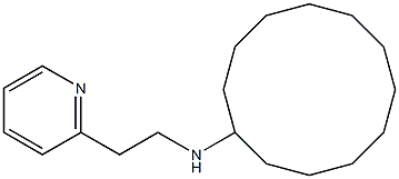 N-[2-(pyridin-2-yl)ethyl]cyclododecanamine Struktur