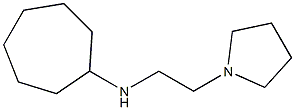 N-[2-(pyrrolidin-1-yl)ethyl]cycloheptanamine Struktur