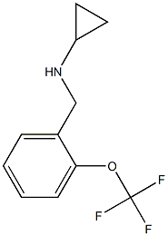 N-[2-(trifluoromethoxy)benzyl]cyclopropanamine Struktur