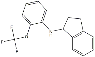 N-[2-(trifluoromethoxy)phenyl]-2,3-dihydro-1H-inden-1-amine Struktur