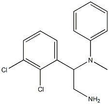 N-[2-amino-1-(2,3-dichlorophenyl)ethyl]-N-methylaniline Struktur