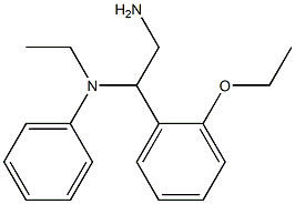 N-[2-amino-1-(2-ethoxyphenyl)ethyl]-N-ethylaniline Struktur