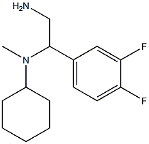 N-[2-amino-1-(3,4-difluorophenyl)ethyl]-N-cyclohexyl-N-methylamine Struktur