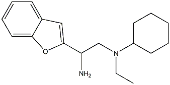 N-[2-amino-2-(1-benzofuran-2-yl)ethyl]-N-ethylcyclohexanamine Struktur