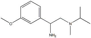 N-[2-amino-2-(3-methoxyphenyl)ethyl]-N-isopropyl-N-methylamine Struktur