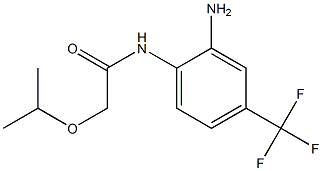 N-[2-amino-4-(trifluoromethyl)phenyl]-2-(propan-2-yloxy)acetamide Struktur