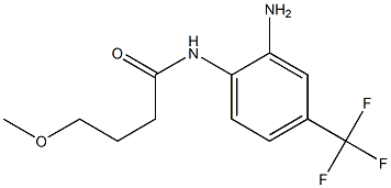 N-[2-amino-4-(trifluoromethyl)phenyl]-4-methoxybutanamide Struktur