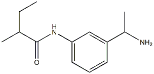 N-[3-(1-aminoethyl)phenyl]-2-methylbutanamide Struktur