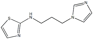 N-[3-(1H-imidazol-1-yl)propyl]-1,3-thiazol-2-amine Struktur