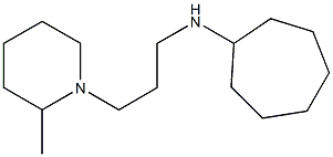 N-[3-(2-methylpiperidin-1-yl)propyl]cycloheptanamine Struktur