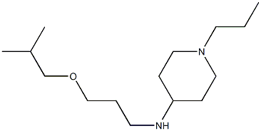 N-[3-(2-methylpropoxy)propyl]-1-propylpiperidin-4-amine Struktur