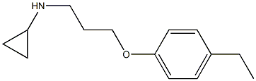 N-[3-(4-ethylphenoxy)propyl]cyclopropanamine Struktur