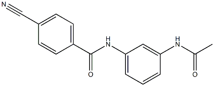 N-[3-(acetylamino)phenyl]-4-cyanobenzamide Struktur