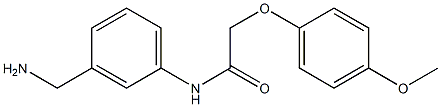 N-[3-(aminomethyl)phenyl]-2-(4-methoxyphenoxy)acetamide Struktur